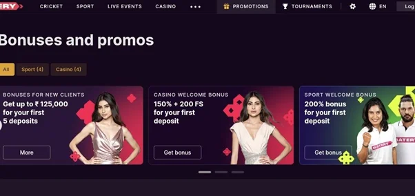 Batery Bet casino games